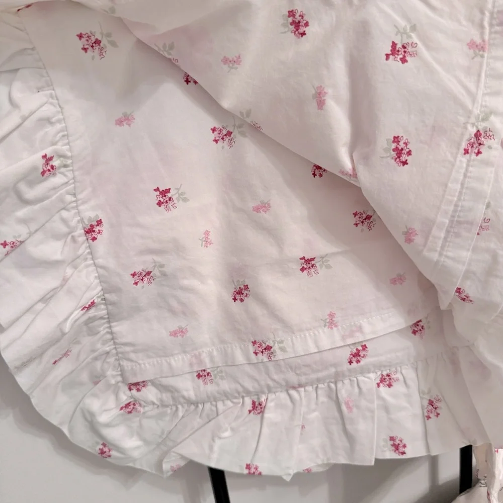 Rachel Ashwell Simply Shabby Chic  Rose White 2 Shame  100% Cotton